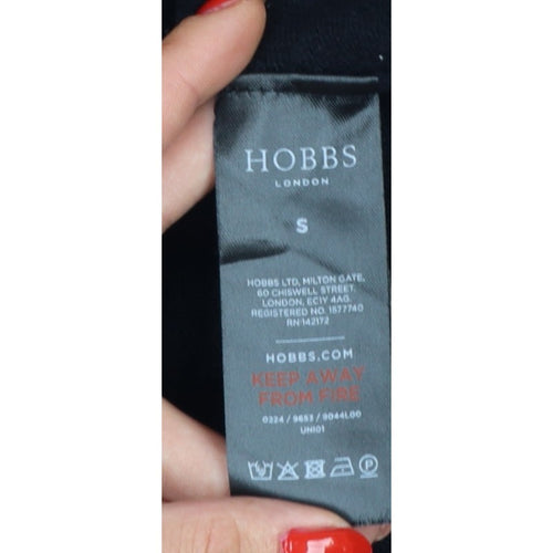 Hobbs Women Black Size S Mock Neck Long Sleeve Knit Pullover Jumper
