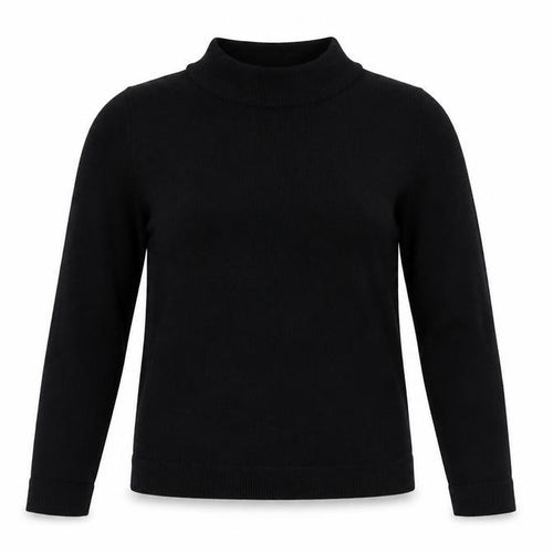 Hobbs Women Black Size S Mock Neck Long Sleeve Knit Pullover Jumper