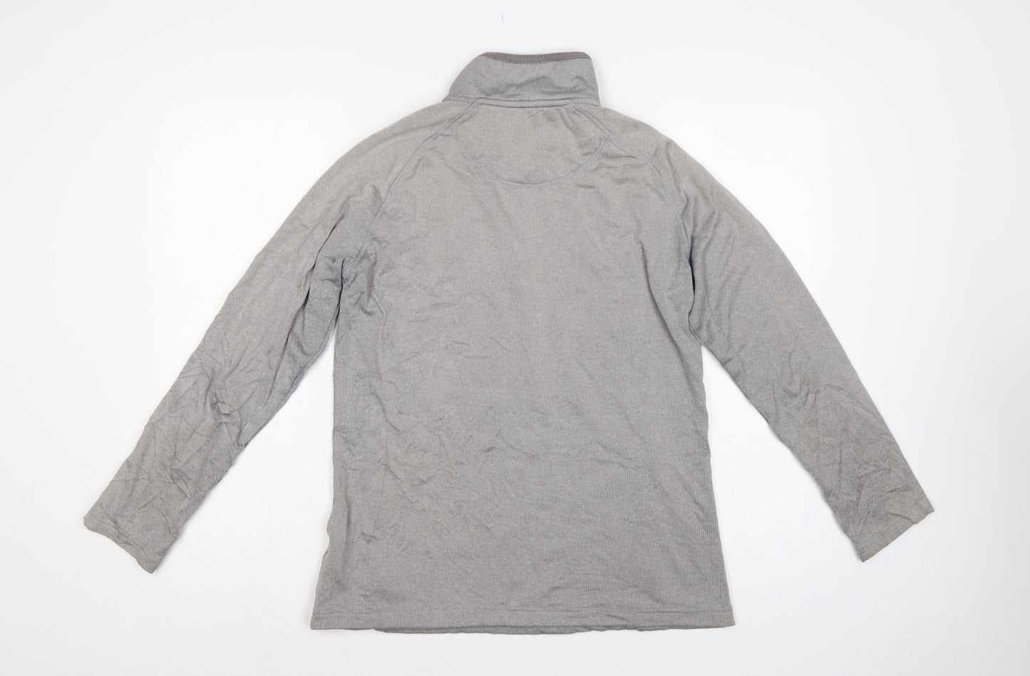 Peter Storm Women Grey UK 14 1/4 Zip Fleece Pullover Sweatshirt