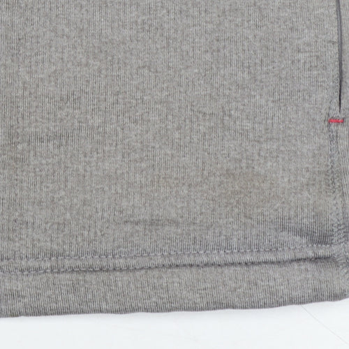 Peter Storm Women Grey UK 14 1/4 Zip Fleece Pullover Sweatshirt