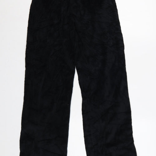 Sparkle & Fade Women’s Black XS Velour Jogger Trousers Stripe Zip