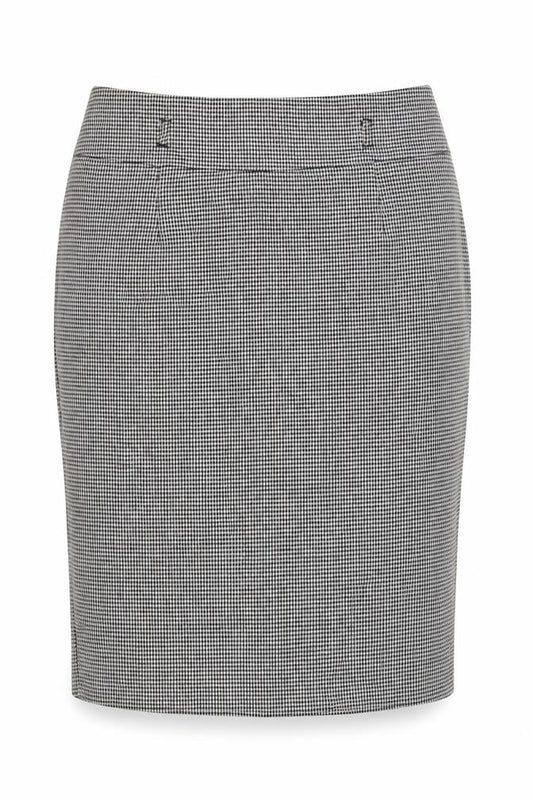 Marks and Spencer Women Black White Check Pencil Skirt UK 10 Lined