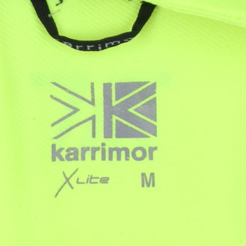 Karrimor Men Yellow M X Lite 1/2 Zip Running Sweatshirt Reflective