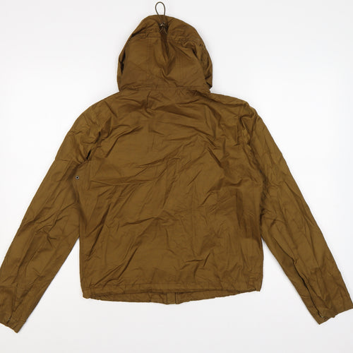 Uniqlo Women Brown S Hooded Lightweight Anorak Jacket Full Zip