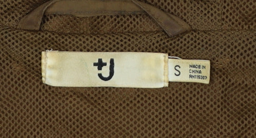 Uniqlo Women Brown S Hooded Lightweight Anorak Jacket Full Zip