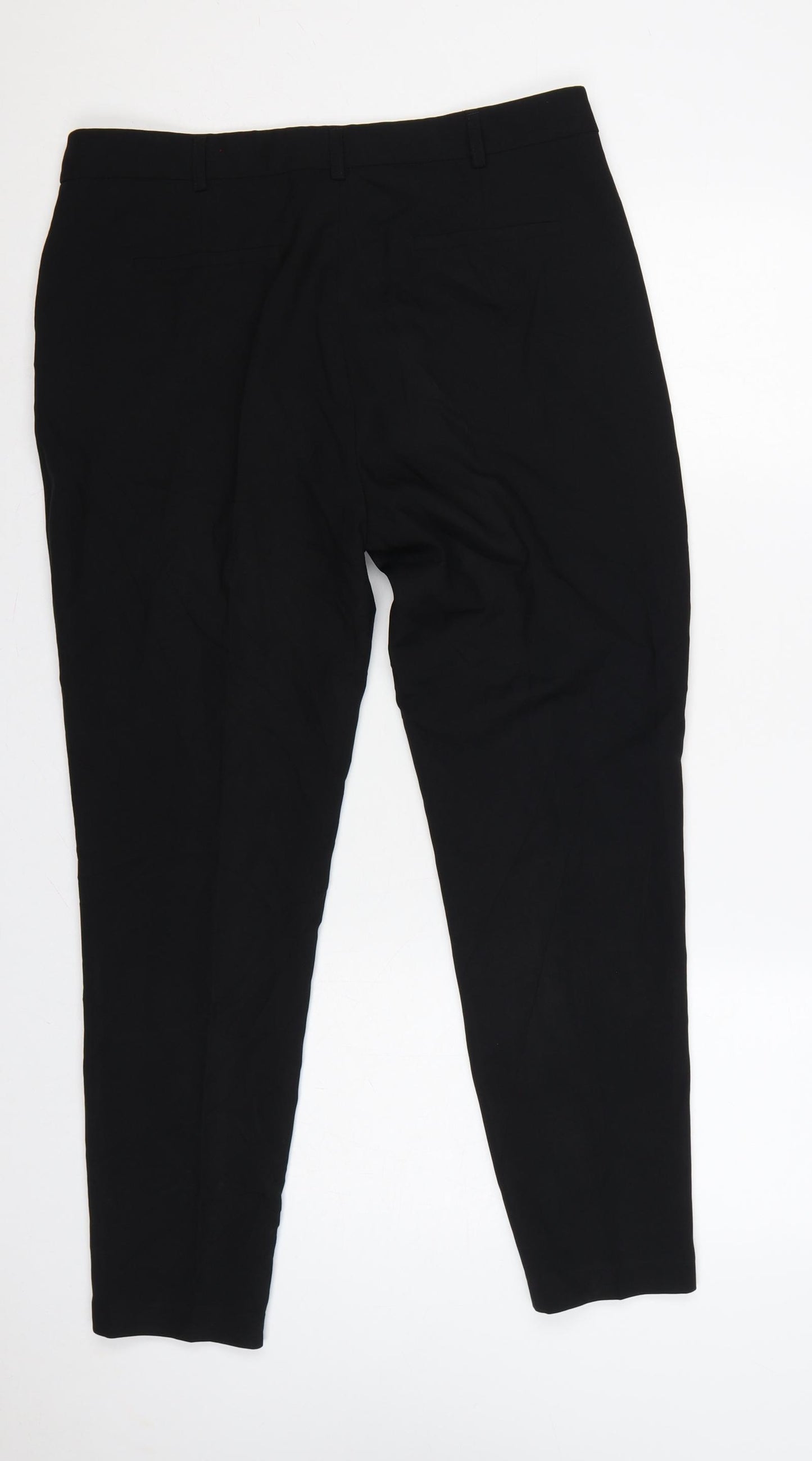 Next Women’s Black UK 14 Regular Tailored Tapered Dress Trousers