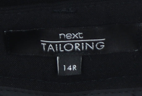 Next Women’s Black UK 14 Regular Tailored Tapered Dress Trousers