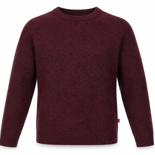 Levi's Men's Red Wool Crew Neck Pullover Jumper Size S
