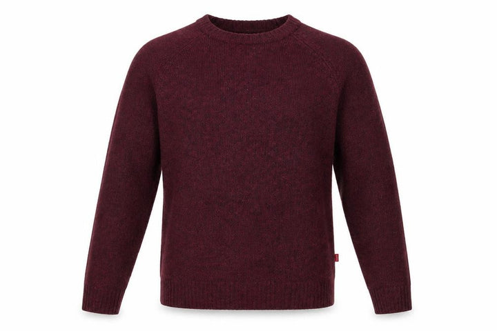 Levi's Men's Red Wool Crew Neck Pullover Jumper Size S