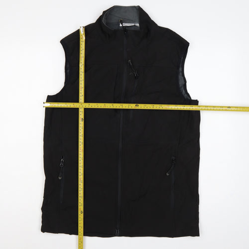 33,000ft Men’s Black M Softshell Full Zip Bodywarmer Waistcoat