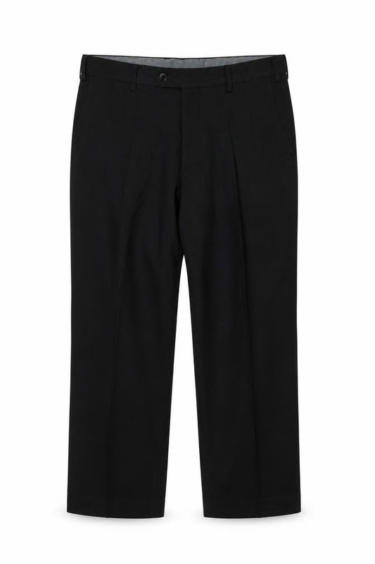 Marks and Spencer Men's Black 36 Regular Dress Trousers 29in Straight