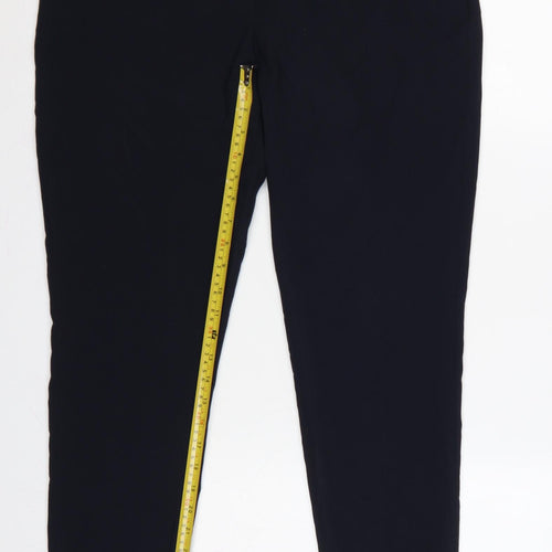 Next Women’s Black UK 14 Regular Tapered Tailored Dress Trousers