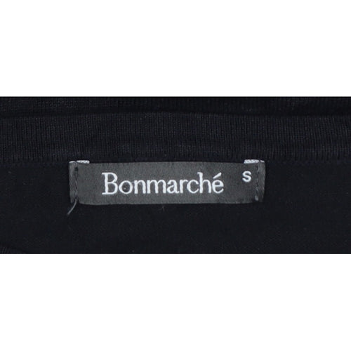 Bonmarché Women Black Size S Studded Round Neck Knit Jumper