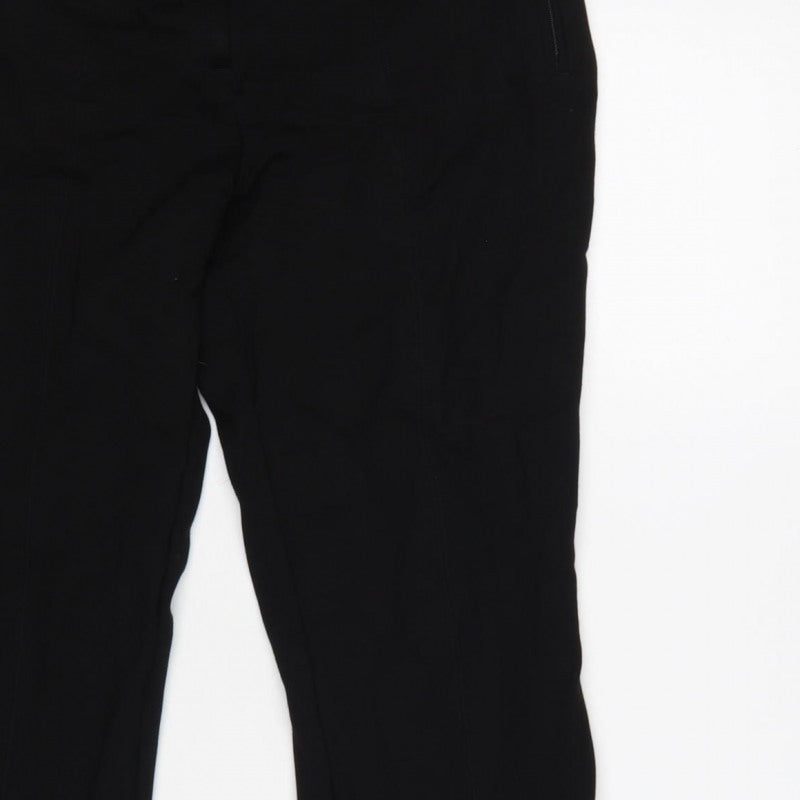 Additional view of Next Women Black, size 12, Long Bootcut Trousers Zip Pockets