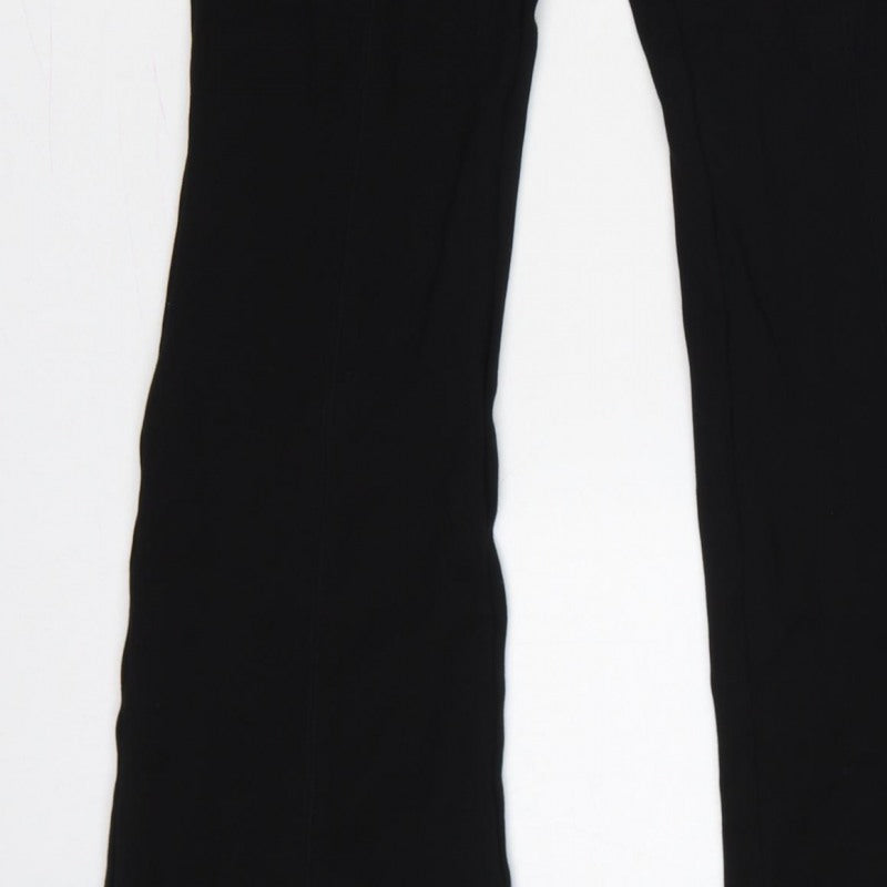 Additional view of Next Women Black, size 12, Long Bootcut Trousers Zip Pockets