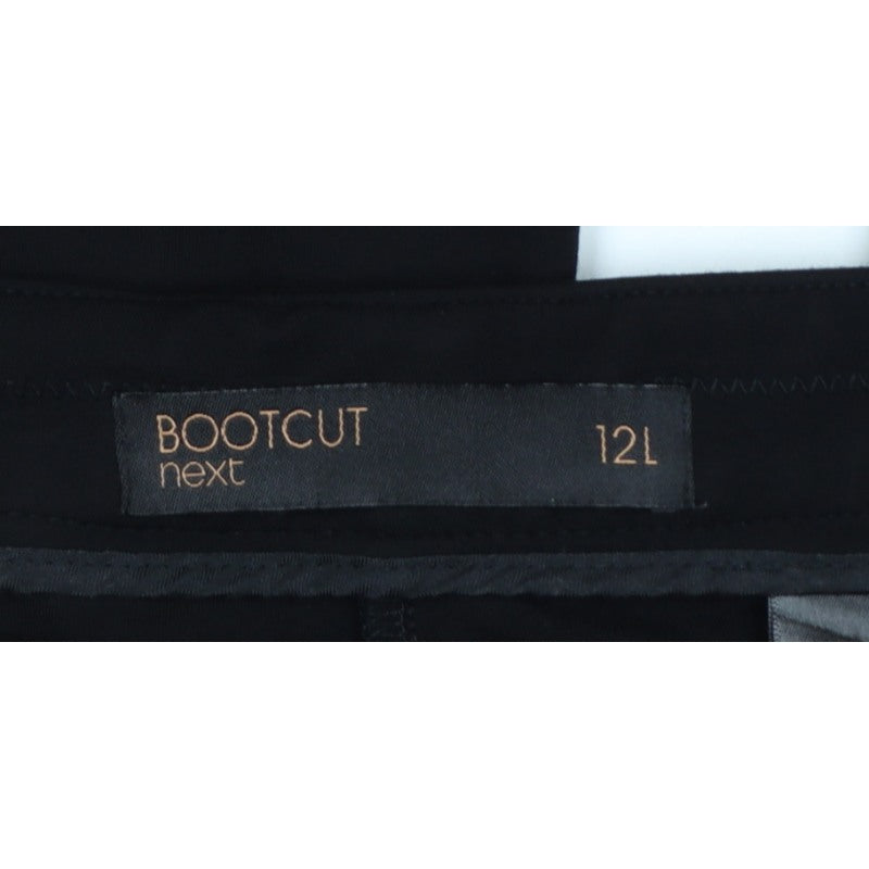 Additional view of Next Women Black, size 12, Long Bootcut Trousers Zip Pockets