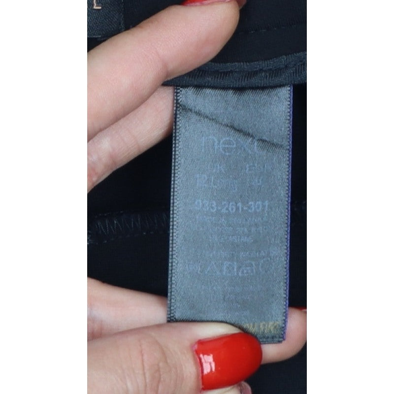 Additional view of Next Women Black, size 12, Long Bootcut Trousers Zip Pockets