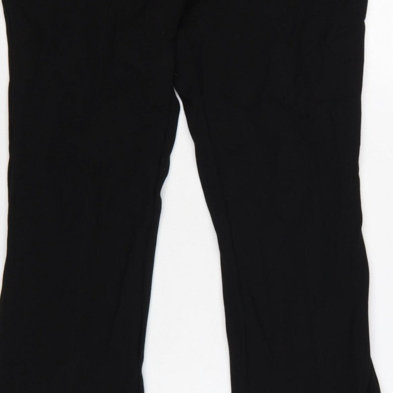 Additional view of Next Women Black, size 12, Long Bootcut Trousers Zip Pockets