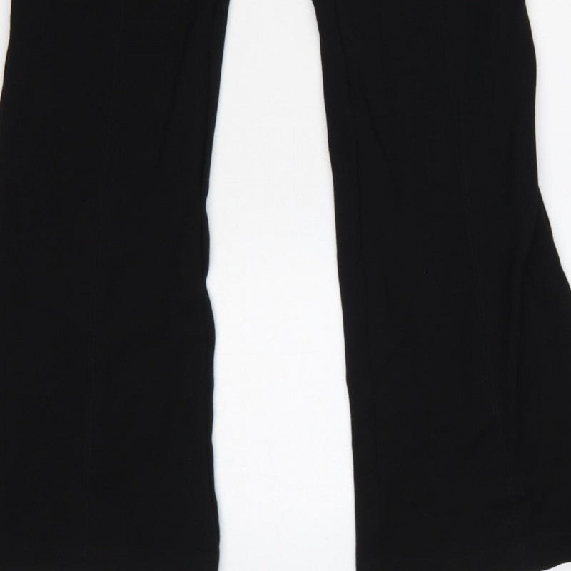 Additional view of Next Women Black, size 12, Long Bootcut Trousers Zip Pockets