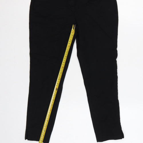 Next Women Black UK 6 Petite Slim Tapered Work Trousers