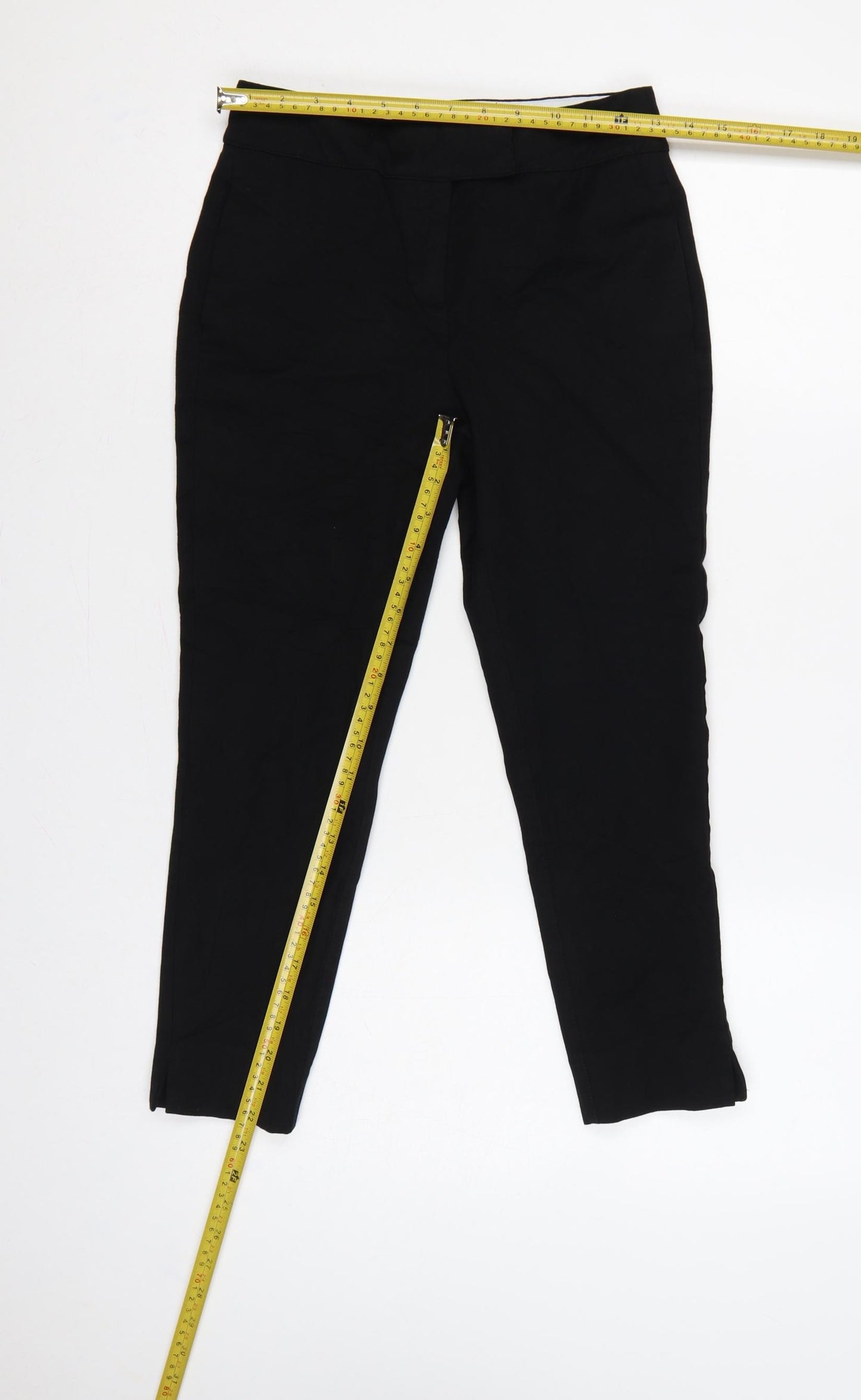 Next Women Black UK 6 Petite Slim Tapered Work Trousers