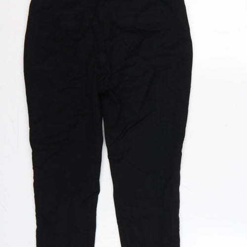 Next Women Black UK 6 Petite Slim Tapered Work Trousers