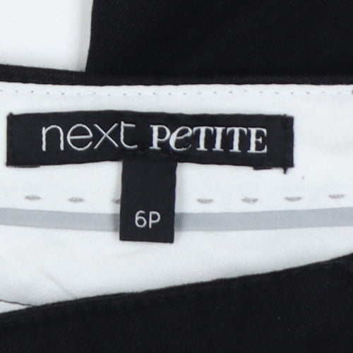 Next Women Black UK 6 Petite Slim Tapered Work Trousers