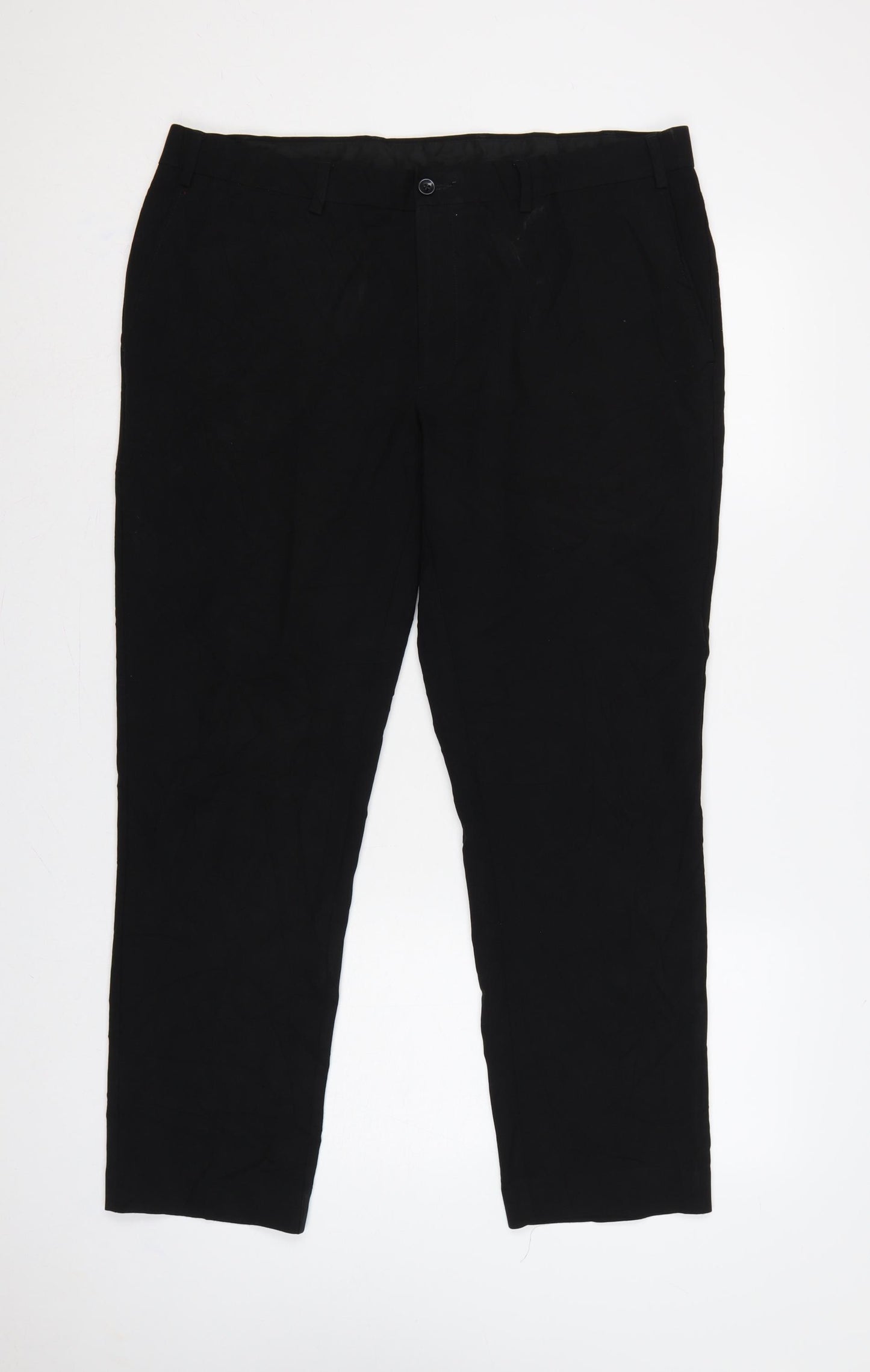 Marks and Spencer Men's Black 38 Slim Dress Trousers 38W 29L