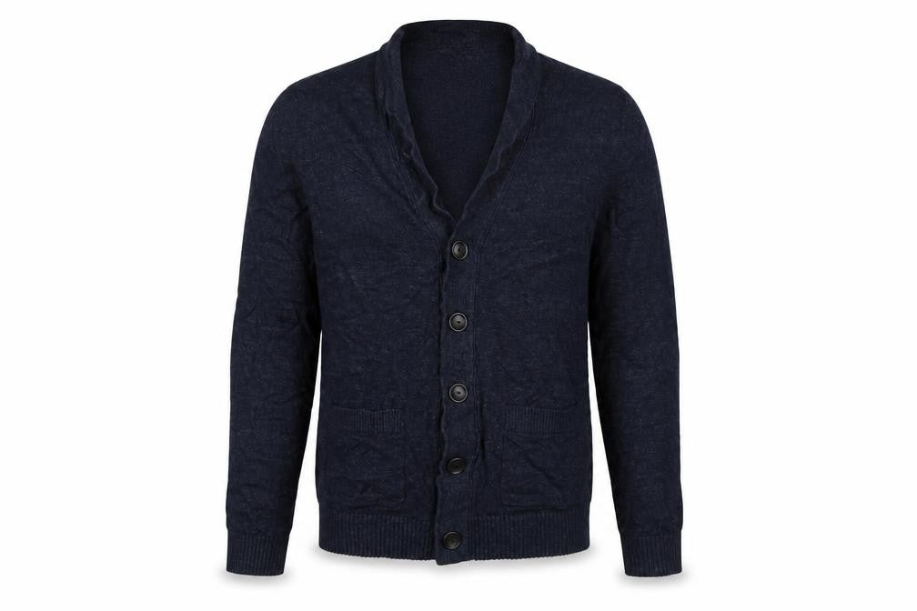 Abercrombie & Fitch Men’s Blue S Button Cardigan Knit Pockets
