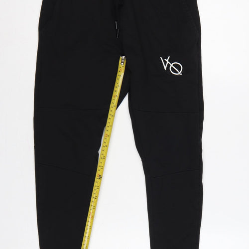 Vanquish Fitness Men’s Black Small Slim Fit Logo Jogger Trousers