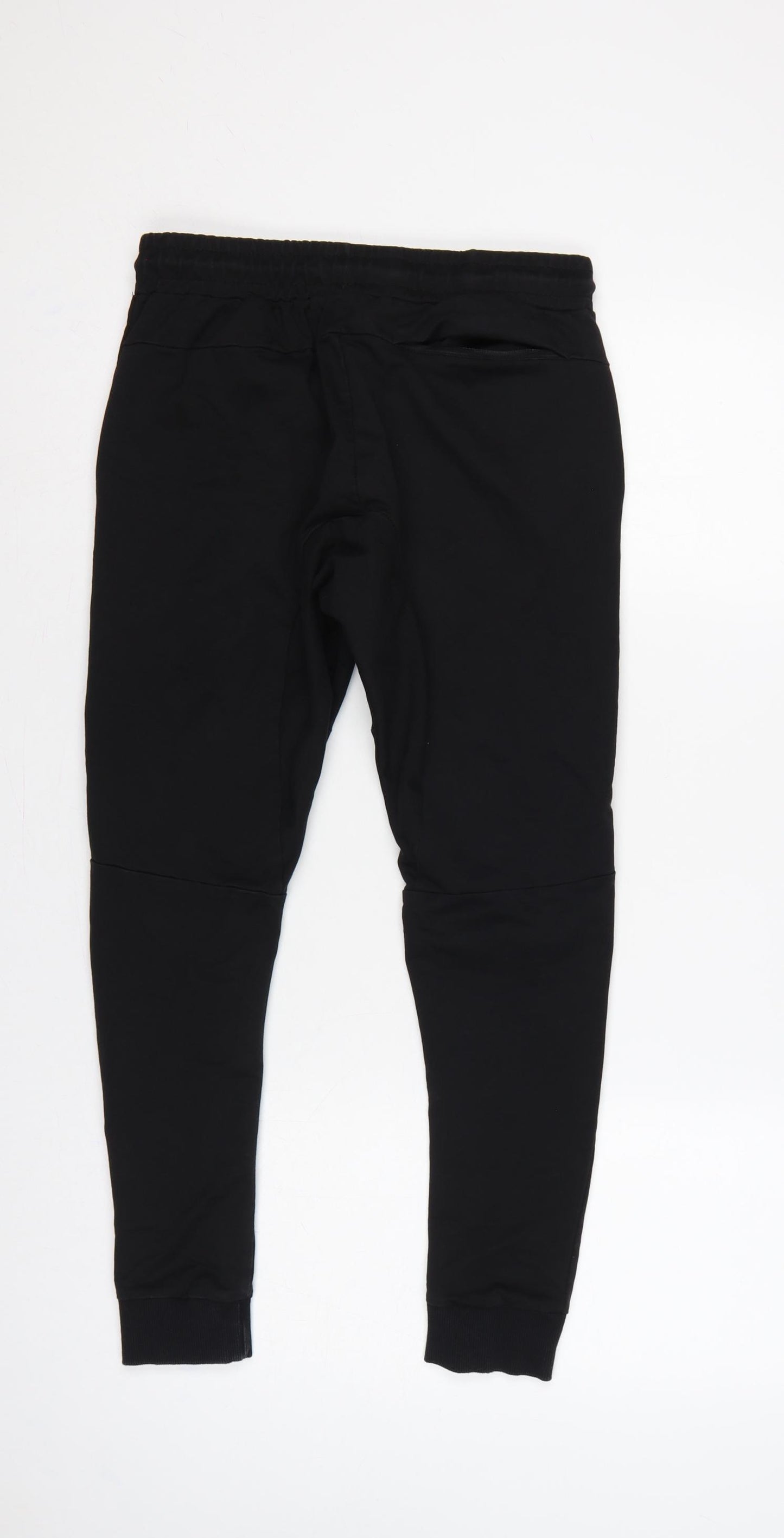 Vanquish Fitness Men’s Black Small Slim Fit Logo Jogger Trousers