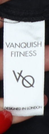 Vanquish Fitness Men’s Black Small Slim Fit Logo Jogger Trousers