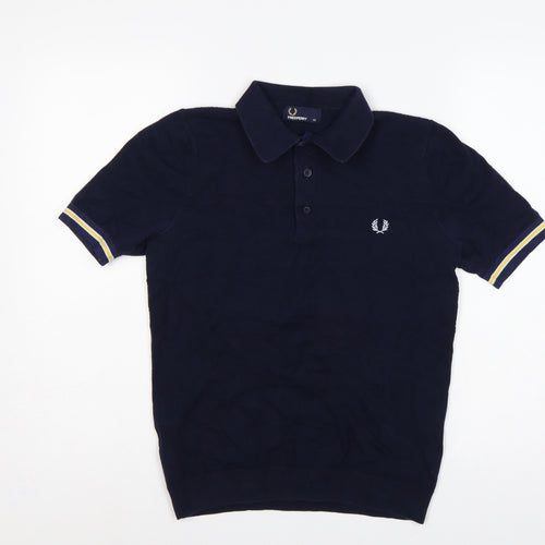 Fred Perry Men’s Blue XS Short Sleeve Logo Polo Shirt