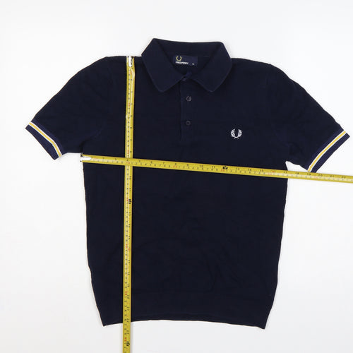 Fred Perry Men’s Blue XS Short Sleeve Logo Polo Shirt