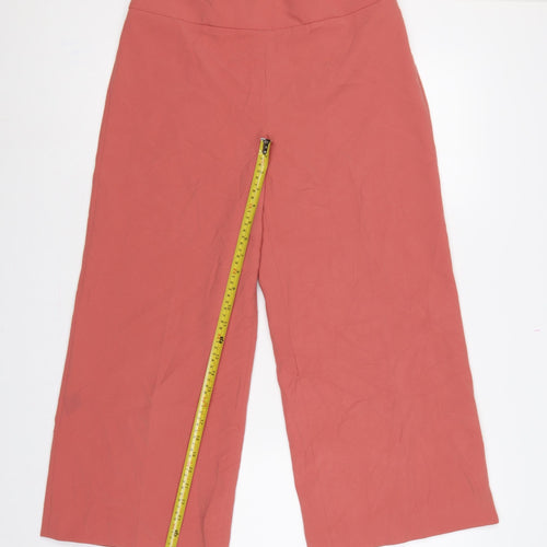 Madeleine Women Pink UK 12 High Rise Straight Leg Dress Trousers