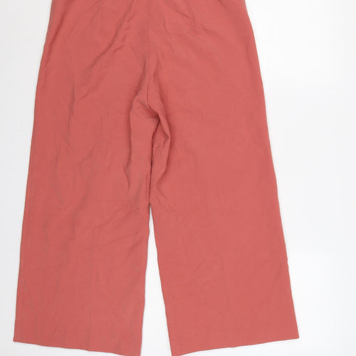 Madeleine Women Pink UK 12 High Rise Straight Leg Dress Trousers