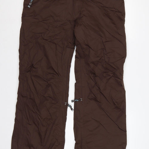 Betty Rides Women Brown L Insulated Snow Pants Ski Trousers