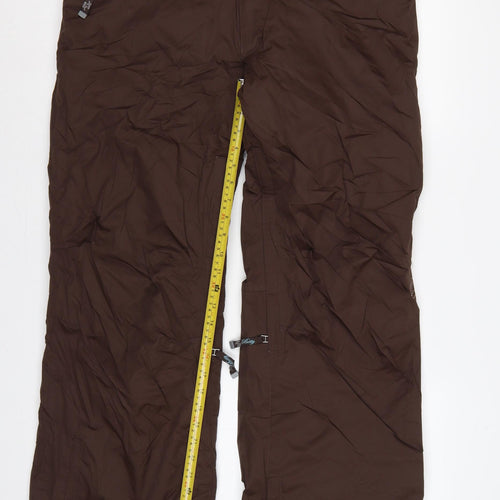 Betty Rides Women Brown L Insulated Snow Pants Ski Trousers