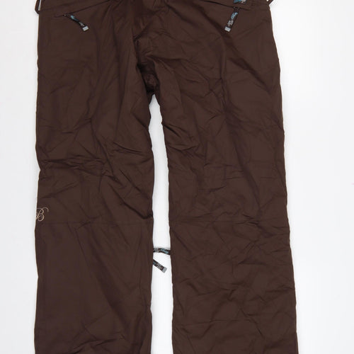 Betty Rides Women Brown L Insulated Snow Pants Ski Trousers