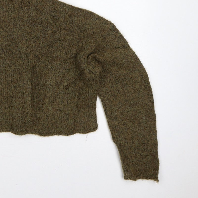 Zara Women's Green S High Neck Knit Pullover Jumper