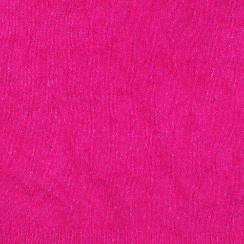 Roman Women Pink Size 18 Mock Neck Button Shoulder Knit Jumper