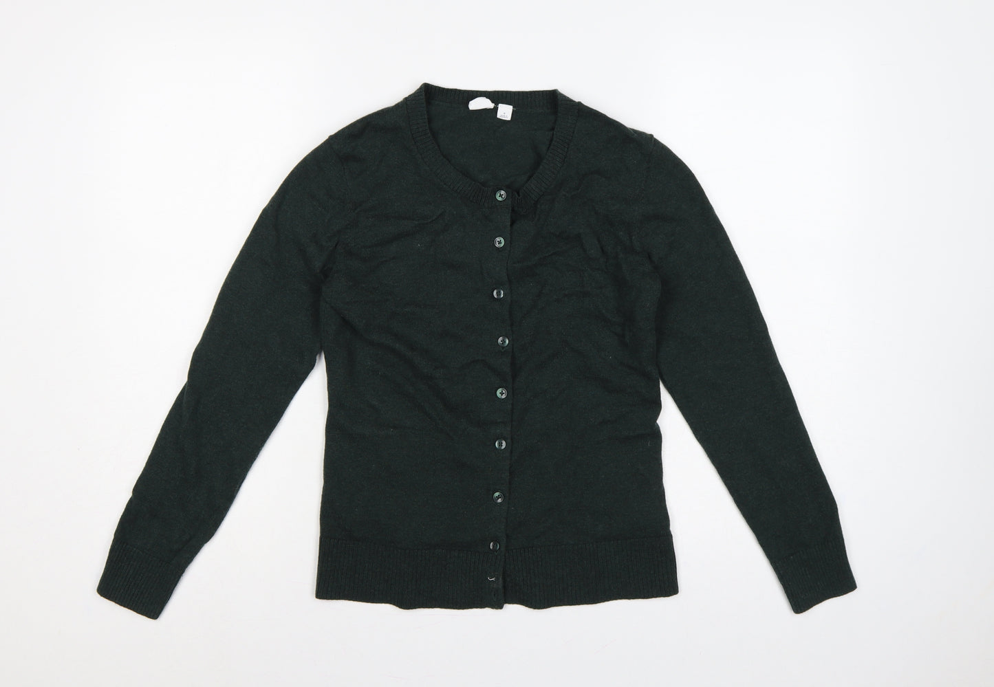 GAP Women’s Green Cotton Button Cardigan Size M Long Sleeve Knit
