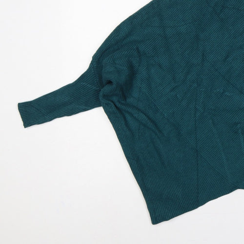 Nuna Lie Women’s Green S Cable Knit Roll Neck Oversized Jumper