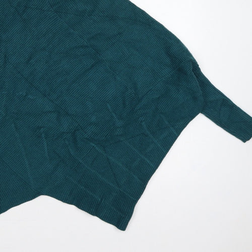 Nuna Lie Women’s Green S Cable Knit Roll Neck Oversized Jumper