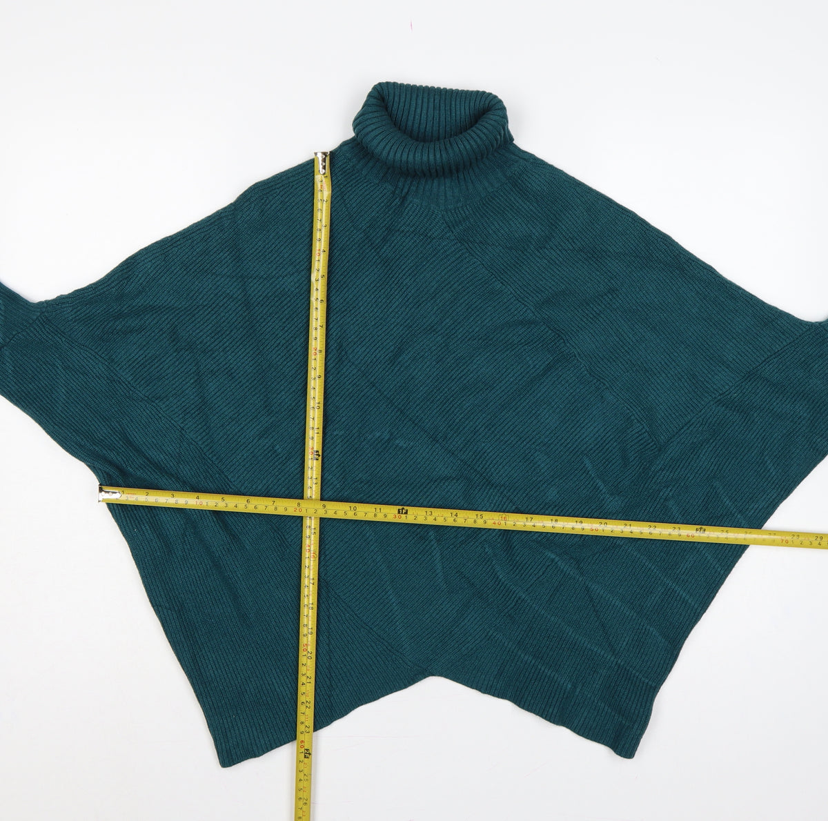 Nuna Lie Women’s Green S Cable Knit Roll Neck Oversized Jumper