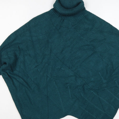Nuna Lie Women’s Green S Cable Knit Roll Neck Oversized Jumper