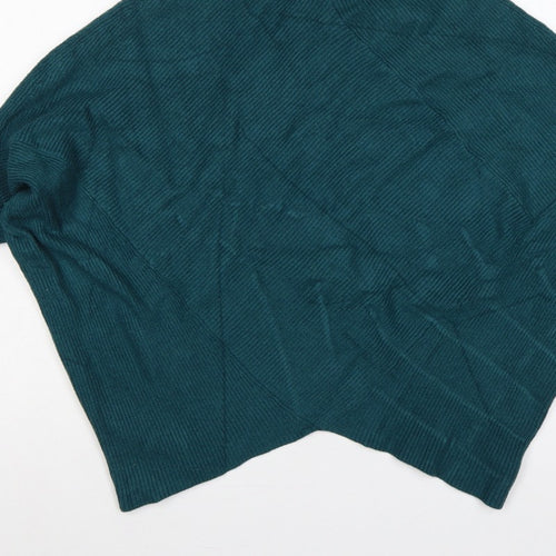 Nuna Lie Women’s Green S Cable Knit Roll Neck Oversized Jumper