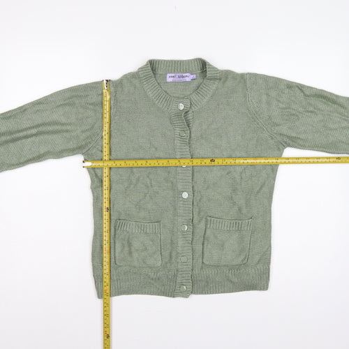 Honor Millburn Women’s Green Size 10 Knit Button Pocket Cardigan