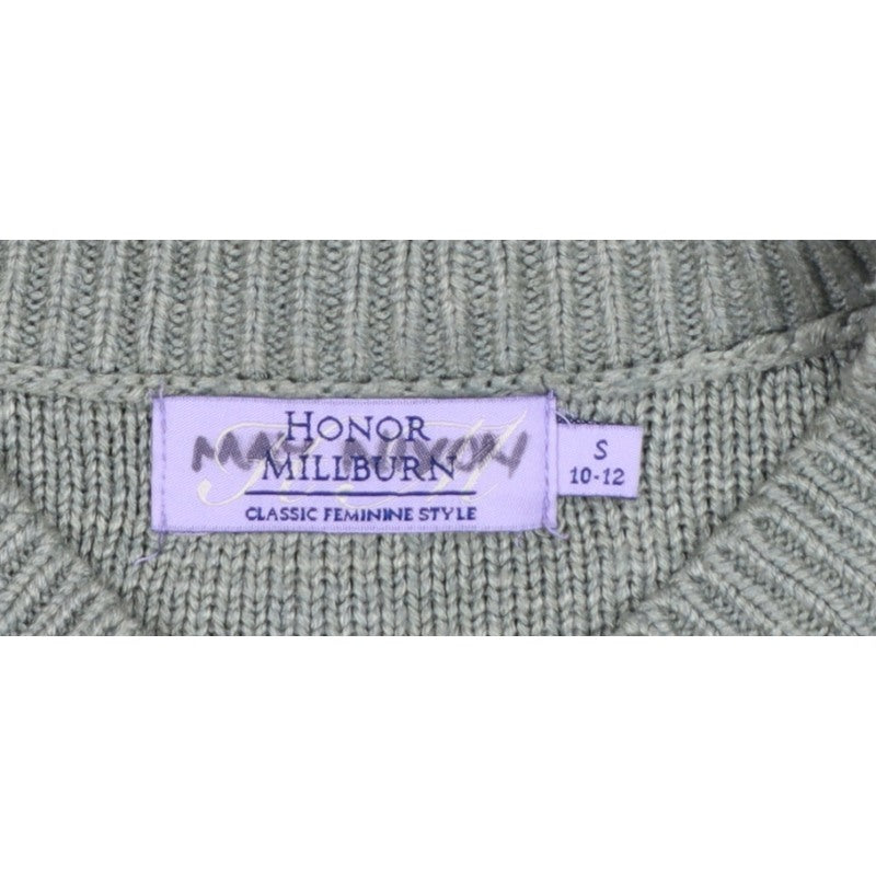 Honor Millburn Women’s Green Size 10 Knit Button Pocket Cardigan