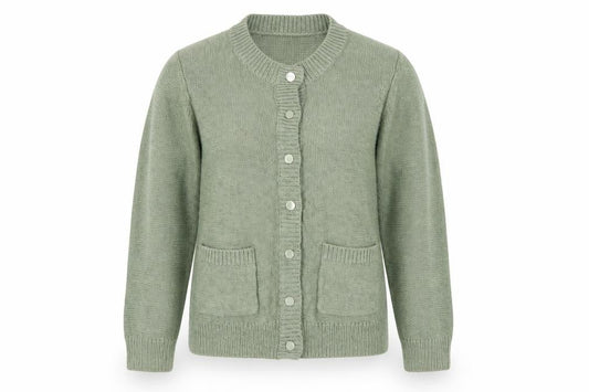 Honor Millburn Women’s Green Size 10 Knit Button Pocket Cardigan